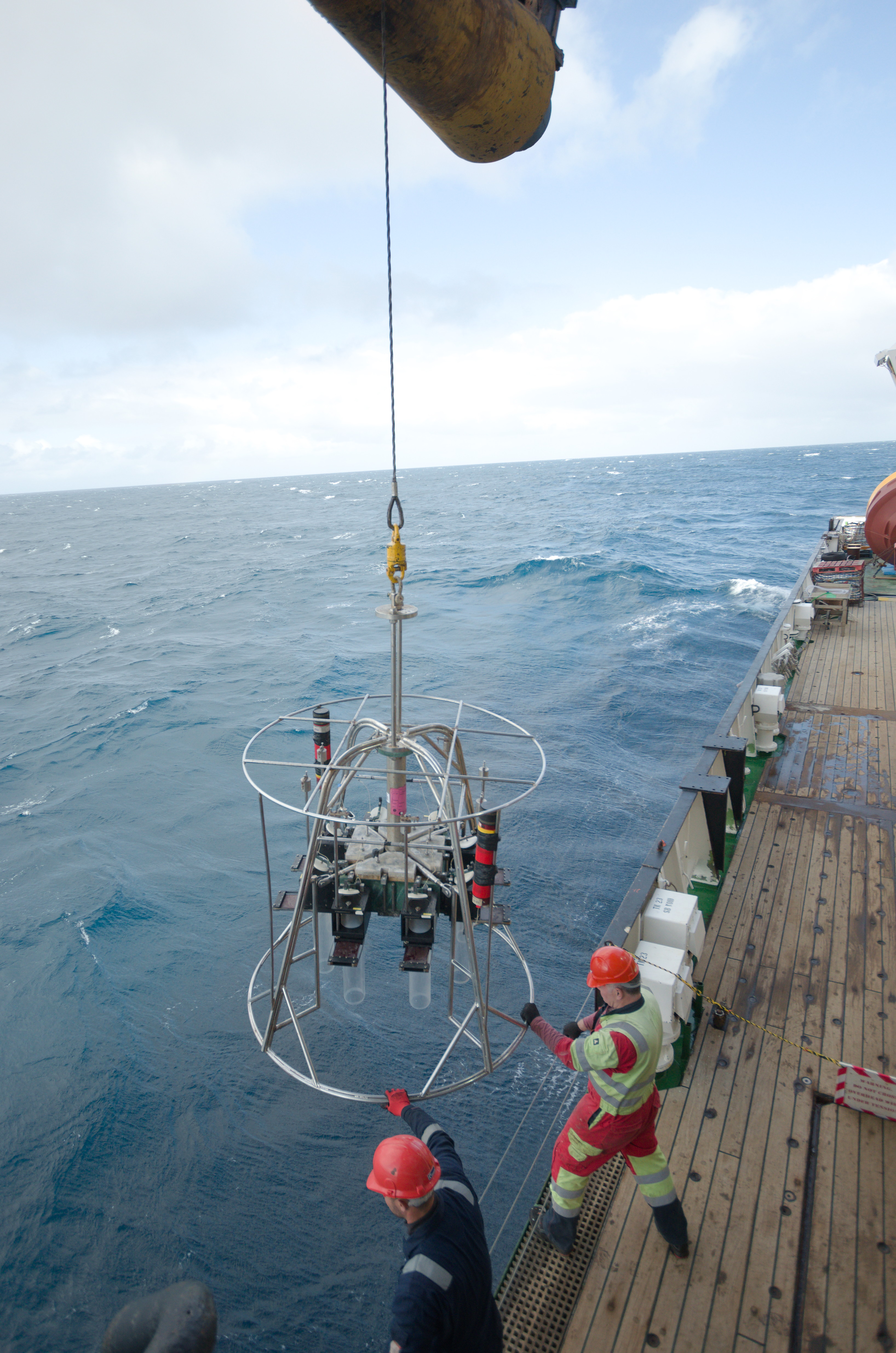 The megacore moments before deployment at the PAP-Central coring site. Photo © Emma Curtis.