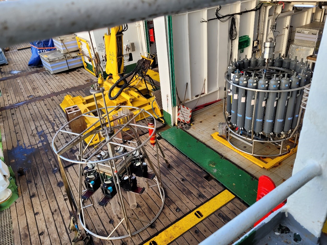 scientific instruments on deck