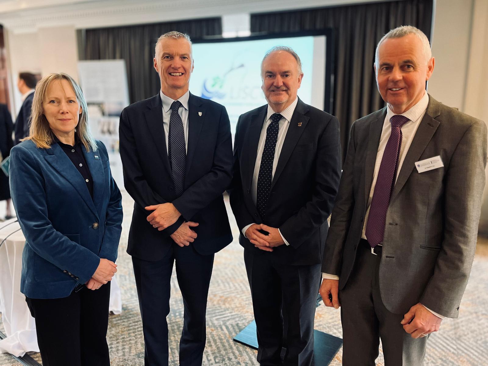 Professor Penny Holliday, Professor Tim Jones and Professor Mark Power, from the University of Liverpool and Liverpool John Moores University respectively, and LISCO director Dr Stephen Jay. 